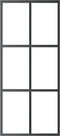 vidaXL - Schuifdeur - met - beslag - 90x205 - cm - aluminium - en - ESG-glas