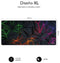SUBBLIM Neon Obsidian XL - Gaming muismat - Rubber met anti-slip - Zwart Meerkleurig