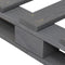 vidaXL - Bedframe - pallet - massief - grenenhout - grijs - 90x200 - cm