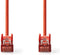 CAT6 Netwerkkabel - RJ45 Male - RJ45 Male - S/FTP - 20.0 m - Rond - LSZH - Rood - Polybag