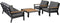 Exotan 3-Zits Tuinbank Valerie - Aluminium - Antraciet - 80x82x214
