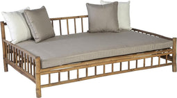 Exotan Daybed Buiten - Bamboe - Taupe - 198x135x70