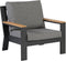 Exotan Fauteuil Buiten Valerie - Aluminium - Antraciet - 80x82x84