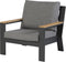 Exotan Fauteuil Buiten Valerie - Aluminium - Antraciet - 80x82x84