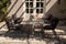 Exotan Grace dining tuintafel met antraciet stalen frame en HPL toplaag