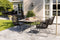 Exotan Grace dining tuintafel met antraciet stalen frame en HPL toplaag