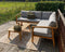 Exotan Loungeset Buiten Lucca - Teak - Naturel - 68x222x222