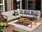 Exotan Loungeset Buiten Lucca - Teak - Naturel - 68x222x222