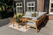 Exotan Loungeset Buiten Lucca - Teak - Naturel - 68x222x222
