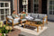 Exotan Loungeset Buiten Lucca - Teak - Naturel - 68x222x222
