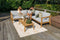 Exotan Loungeset Buiten Lucca - Teak - Naturel - 68x222x222