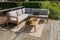 Exotan Loungeset Buiten Lucca - Teak - Naturel - 68x222x222