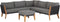 Exotan Loungeset Incl. Kussens - Teak - Grijs - 170x240x76