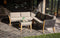 Exotan Loungeset Incl. Kussens - Teak - Grijs - 170x240x76