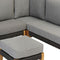 Exotan Loungeset Incl. Kussens - Teak - Grijs - 170x240x76