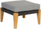 Exotan Loungeset Incl. Kussens - Teak - Grijs - 170x240x76