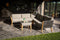 Exotan Loungeset Incl. Kussens - Teak - Grijs - 170x240x76