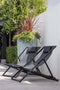 Exotan Strandstoel Esper - Aluminium - Zwart - 74x61x102