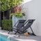 Exotan Strandstoel Esper - Aluminium - Zwart - 74x61x102