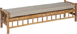 Exotan Tennis Tuinbank - Bamboe - Taupe - 48x180x50