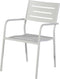 Exotan Tuinstoel Met Armleuning - Aluminium - Wit - 85x56x53