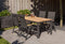 Exotan Verstelbare Tuinstoel - Teak - Antraciet - 106x63x63