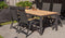 Exotan Verstelbare Tuinstoel - Teak - Antraciet - 106x63x63