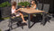 Exotan Verstelbare Tuinstoel - Teak - Antraciet - 106x63x63