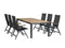 Exotan Verstelbare Tuinstoel - Teak - Antraciet - 106x63x63