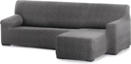 Hoes voor chaise longue met korte armleuning rechts Eysa ROC Donker grijs 120 x 120 x 360 cm