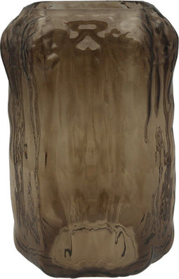 PTMD Verra Vaas - 13 x 13 x 22 cm - Glas - Bruin