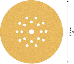Expert C470 schuurpapier voor excenterschuurmachines 225 mm, 19 gaten, K80 25-delig - 1 stuk(s)