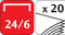 Expert niettang 26/8 - 45 vel