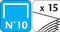 EXPERT niettang N°10 - zilverkleur - in ophangdoos