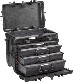 Explorer Cases 5140 Trolley Zwart met Plukschuim Lades