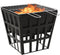 vidaXL - Vuurplaats - en - barbecue - 2-in-1 - 34x34x48 - cm - staal