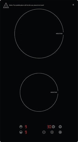 Exquisit EKI300-2 Inductiekookplaat - 5 Jaar garantie - Inbouw - 2 Kookzones - Timer functie - Geleverd met stekker - Zwart