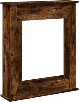 vidaXL - Haardombouw - 75x20x87,5 - cm - bewerkt - hout - gerookt - eikenkleurig