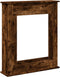 vidaXL - Haardombouw - 75x20x87,5 - cm - bewerkt - hout - gerookt - eikenkleurig