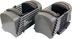 PowerBlock Sport 50 PBSP50 - Verstelbare dumbbell set (2x dumbbells) - verstelbaar van 4 - 22 kg - verstelbare halters voor home gym
