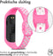 iMoshion Bandje Geschikt voor Samsung Galaxy Fit 2 - iMoshion Siliconen sport band met inkliksysteem gesp - Roze