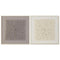 Schilderij Home ESPRIT Beige Grijs Abstract Modern 100 x 3,5 x 100 cm (2 Stuks)