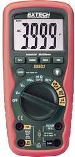 Extech EX503 Multimeter Digitaal Waterbestendig (IP67) CAT III 1000 V, CAT IV 600 V Weergave (counts): 4000