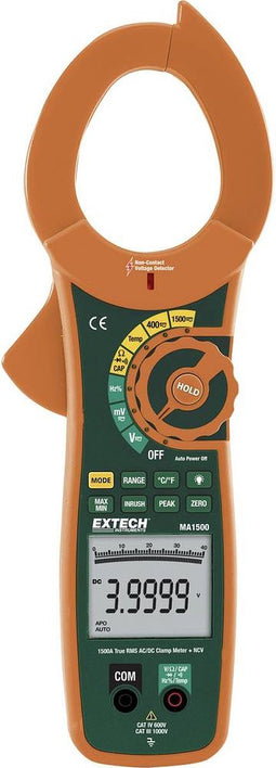 Extech MA1500 - stroomtang - multimeter - digitaal CAT III 1000 V, CAT IV 600 V Weergave (counts): 40000