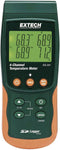 Extech SDL200 - temperatuurmeter - 4 kanalen - datalogger - data op SD kaart in excel formaat - (-199 Tot +1700°C) - Sensortype K,J,T,E,R,S,Pt100