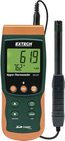 Extech SDL500 - luchtvochtigheidsmeter (hygrometer) 5 % Hrel 95 % Hrel Datalogger functie, Dauwpunt/schimmel waarschuwing