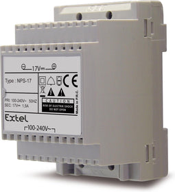 Extel 830461 DIN-rail netvoeding voor Deurintercom Grijs