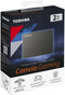 External Hard Drive Toshiba CANVIO GAMING Black 2 TB USB 3.2 Gen 1