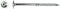 Extra Lange PGB Flenskop 6x240 Torx Schroeven - 100 Stuks
