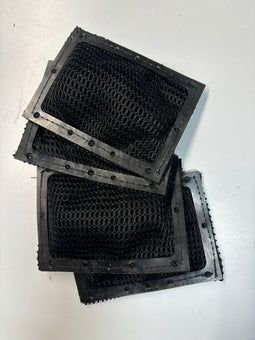 Extra pads voor Vibration Leg Trainer - 4 stuks - zwart - Gaasje - Netje voor over massagefunctie - onderdelen - vervangingsonderdeel